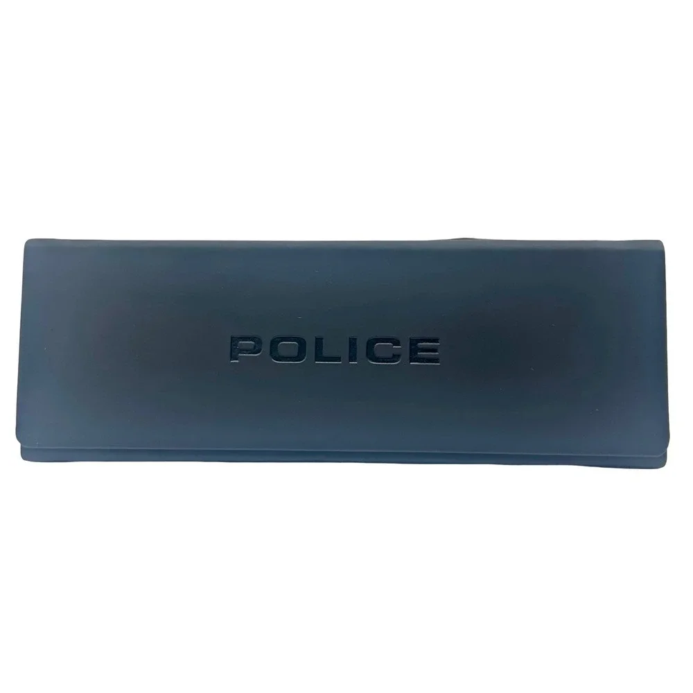 Police Sunglass Eyeglass Case Black Triangle Foldable‎ Logo